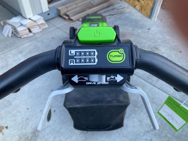 Electric Green Lawn Mower - almost new