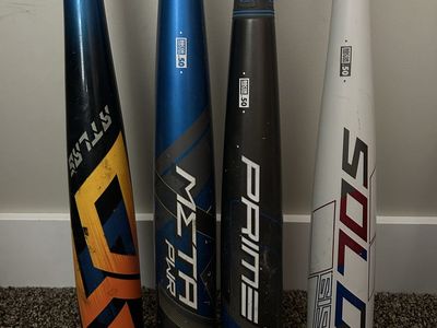 Lot of 9 Baseball Bats - Louisville Slugger BBCOR, Mizuno, Marucci Gamer, Rawlings Big Stick