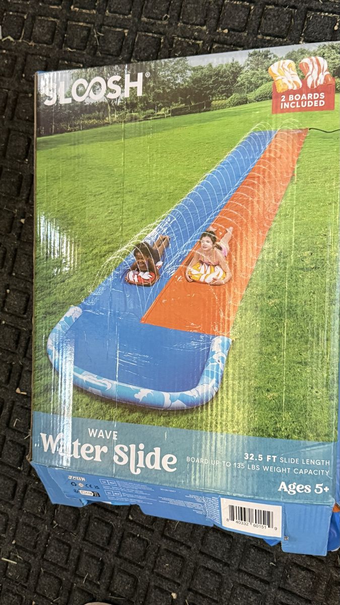 32.5 ft wave water slide kids 5+