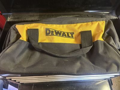 Two Dewalt tool bags