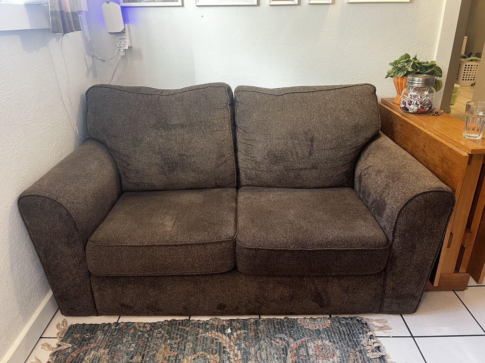 Brown Loveseat