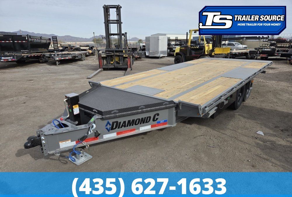 8.5x20 Diamond C DET 207 Deckover Tilt Trailer - 15.5K GVWR - 14 Ply Tires