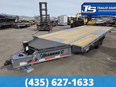 8.5x20 Diamond C DET 207 Deckover Tilt Trailer - 15.5K GVWR - 14 Ply Tires