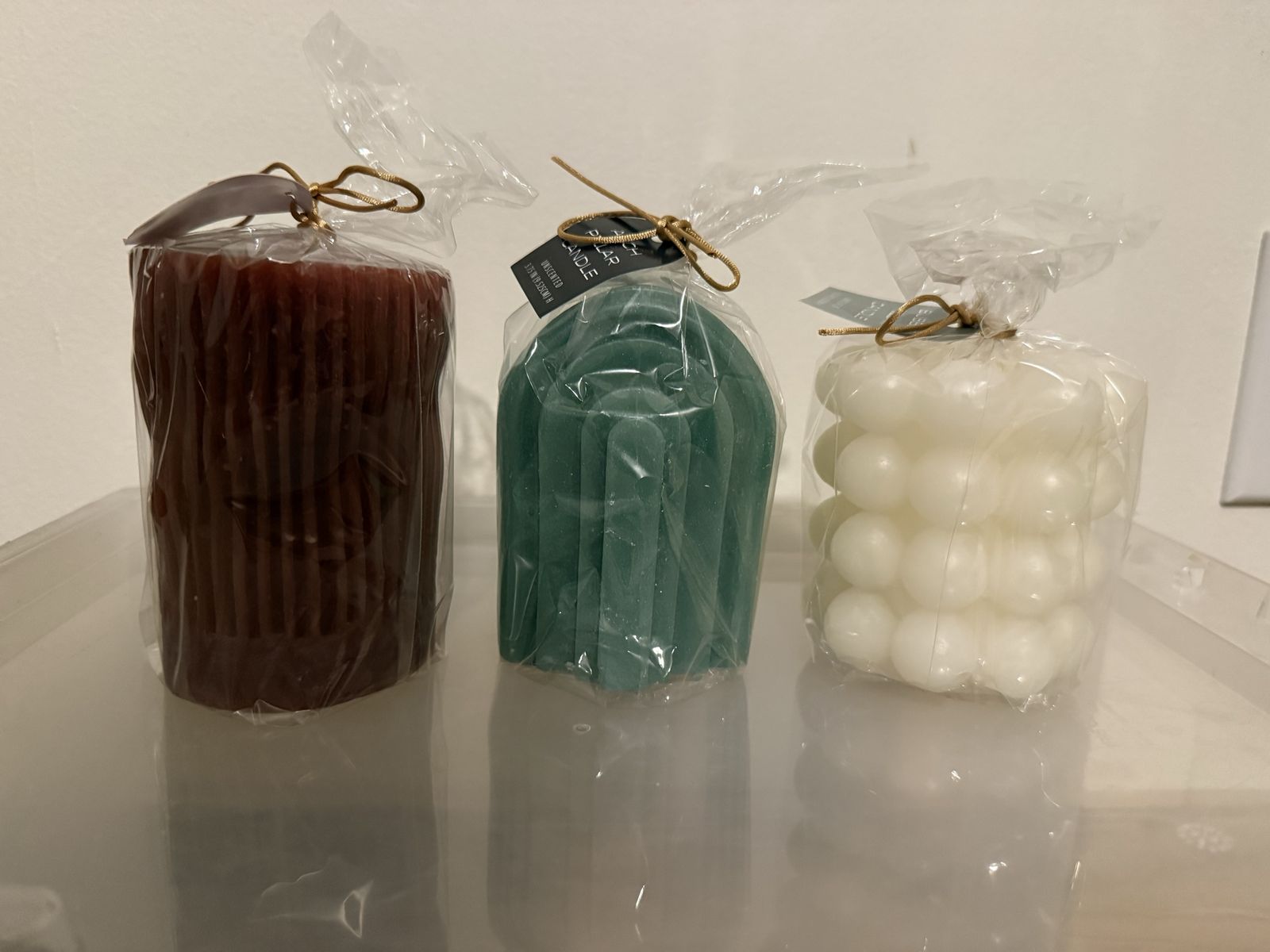 Modern Boho Arch Candle Set