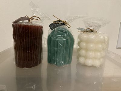 Modern Boho Arch Candle Set