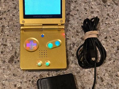Zelda Majoras Mask Themed Ips Screen Gba Sp with led backlit buttons! Trades considered!