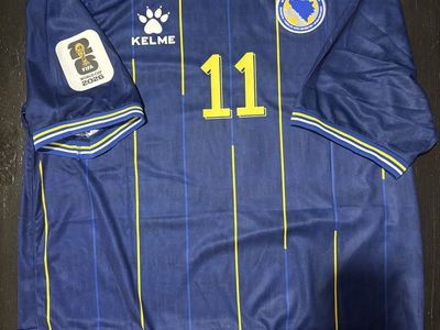 Kelme Bosnia and Herzegovina Edin Džeko #11 Soccer Jersey. Only 1 left. Size XL