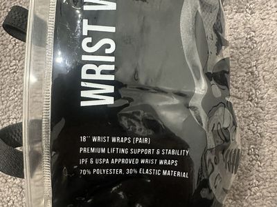 Gymreapers 18" Wrist Wraps Black Skull Weightlifting Support Pair