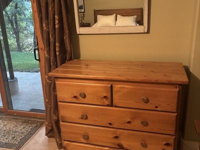 Solid Pine Wood 5-Drawer Dresser Chest