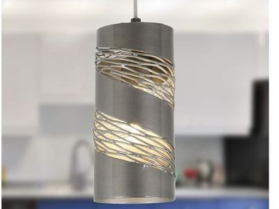Flow 1-Light Cylinder Mini Pendant - Steel