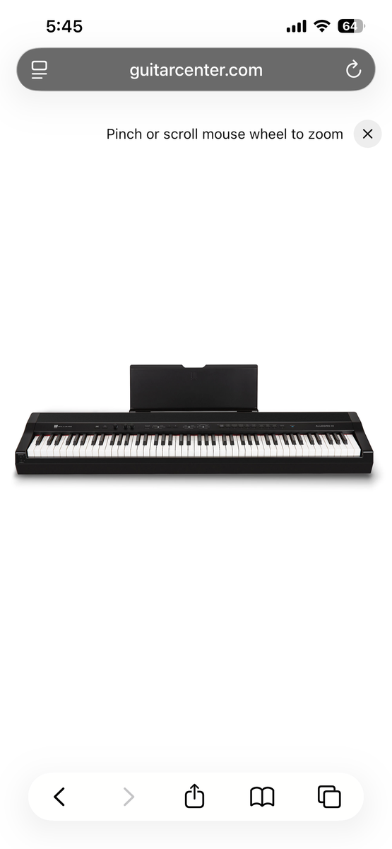 Williams Allegro III Digital Piano – 88-Key Weighted Keyboard (Like New) + Stand