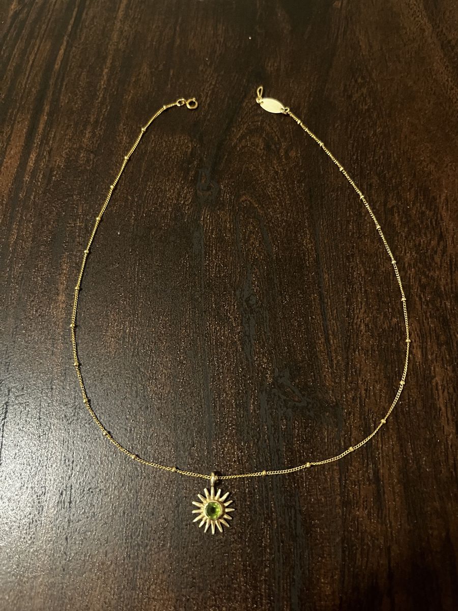 Peridot Sun Necklace