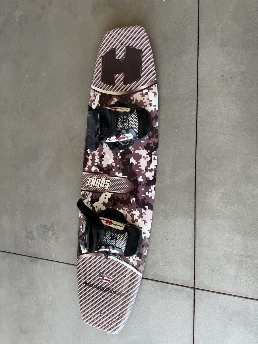 Hyperlite Chaos Wakeboard with Boots - Digital Camo Design