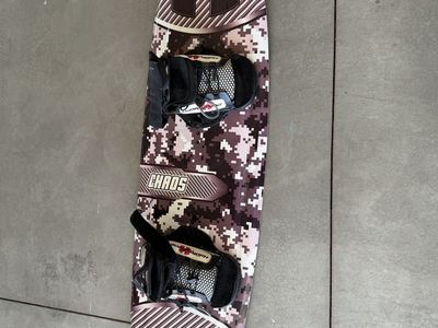 Hyperlite Chaos Wakeboard with Boots - Digital Camo Design