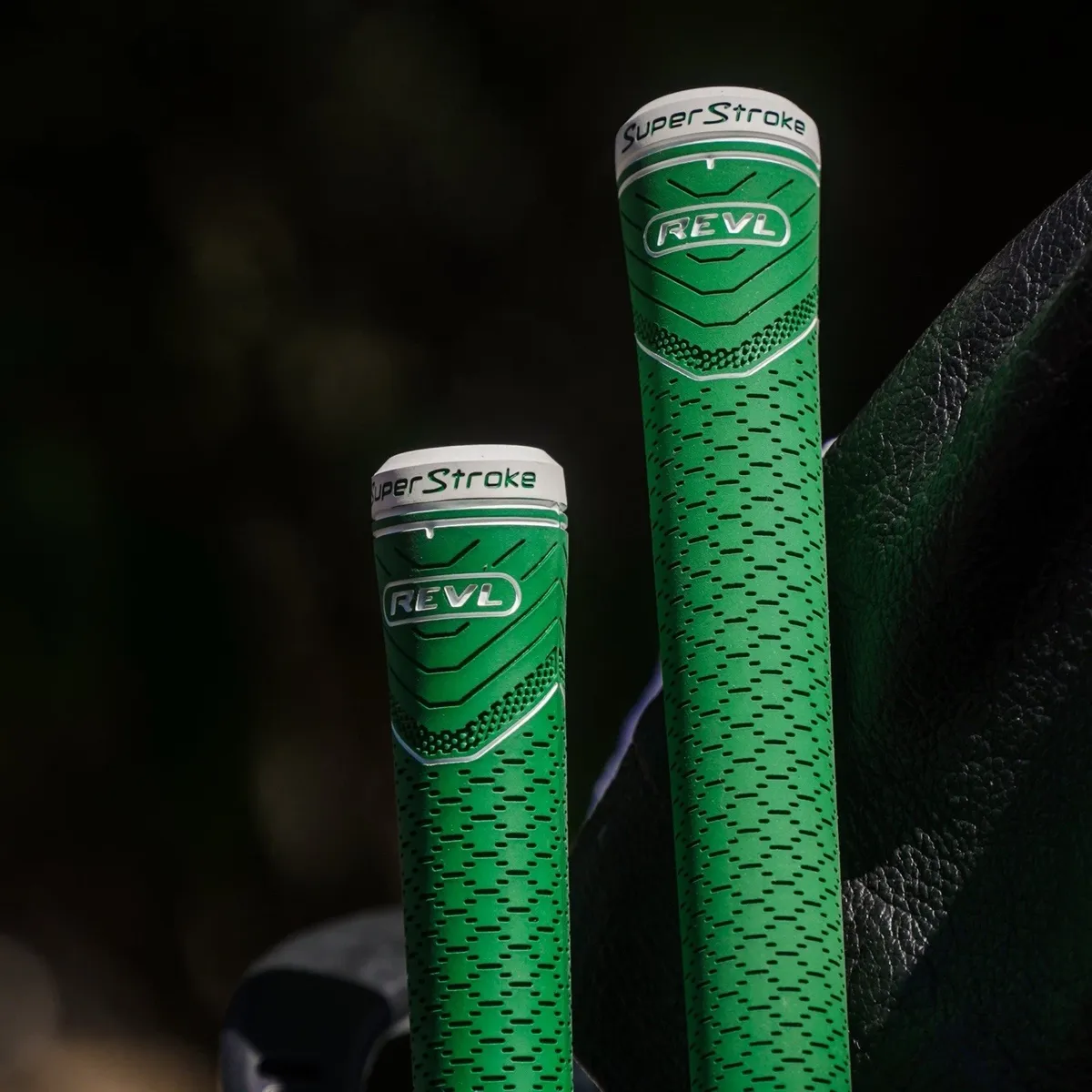 Nine (9) Superstroke Revl Player Victory Green Swing Grips Standard