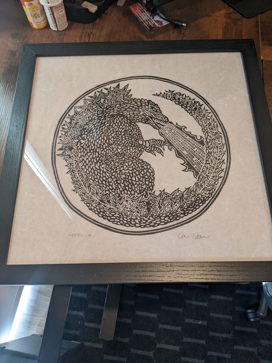 Godzilla Print Art