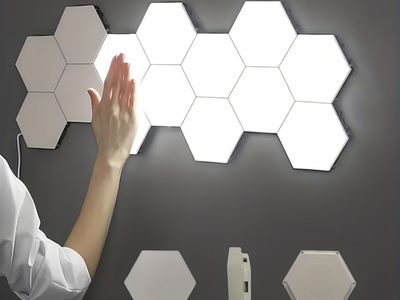 Hexagon LED Modular Touch Light Panels - Set of 6