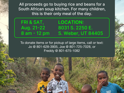 Mega Yard Sale: African Children's Food Benefit