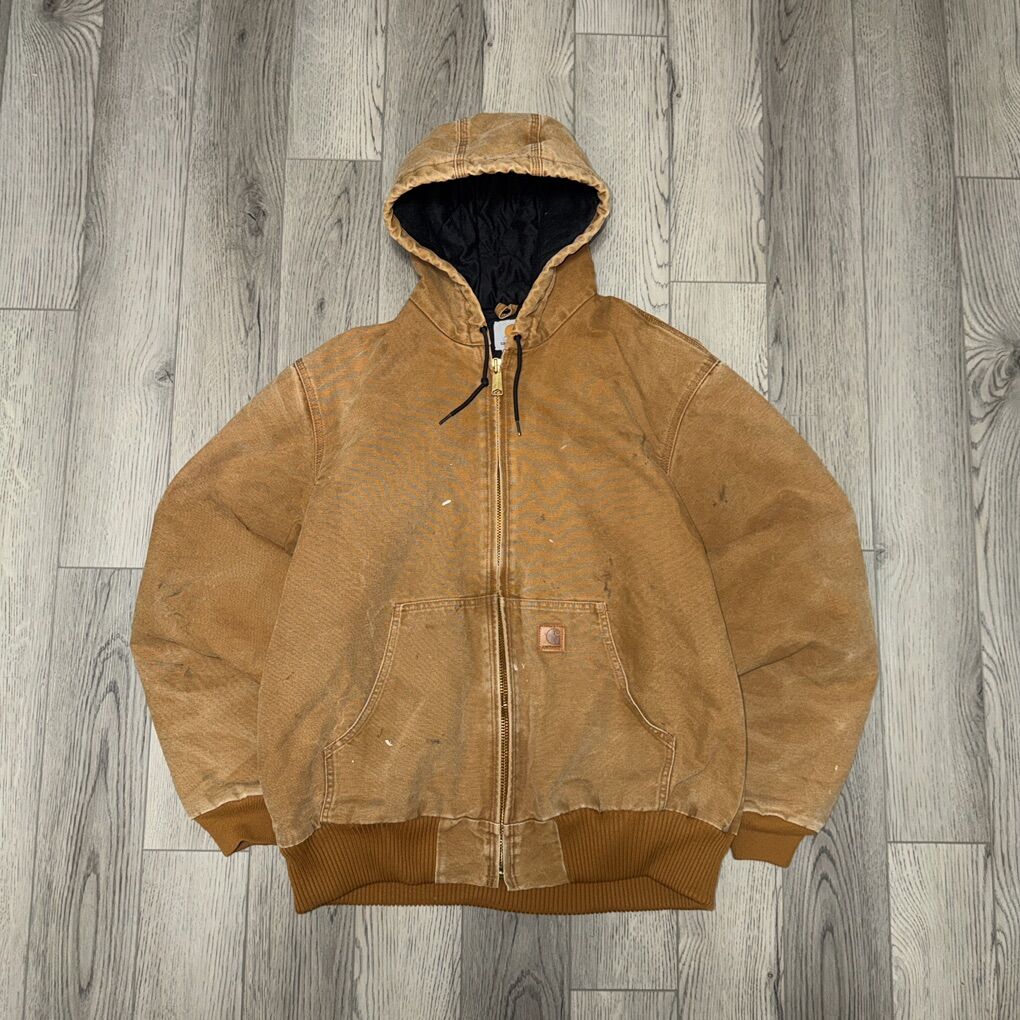 Tan/Brown Carhartt Jacket with Hood