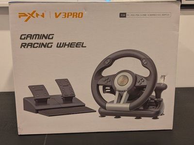 PXN V3 Pro Gaming Racing Wheel and Pedals for PC and Consoles with original box
