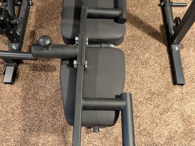 Heavy-Duty Black Steel Neutral Grip Viking Press Landmine Attachment.