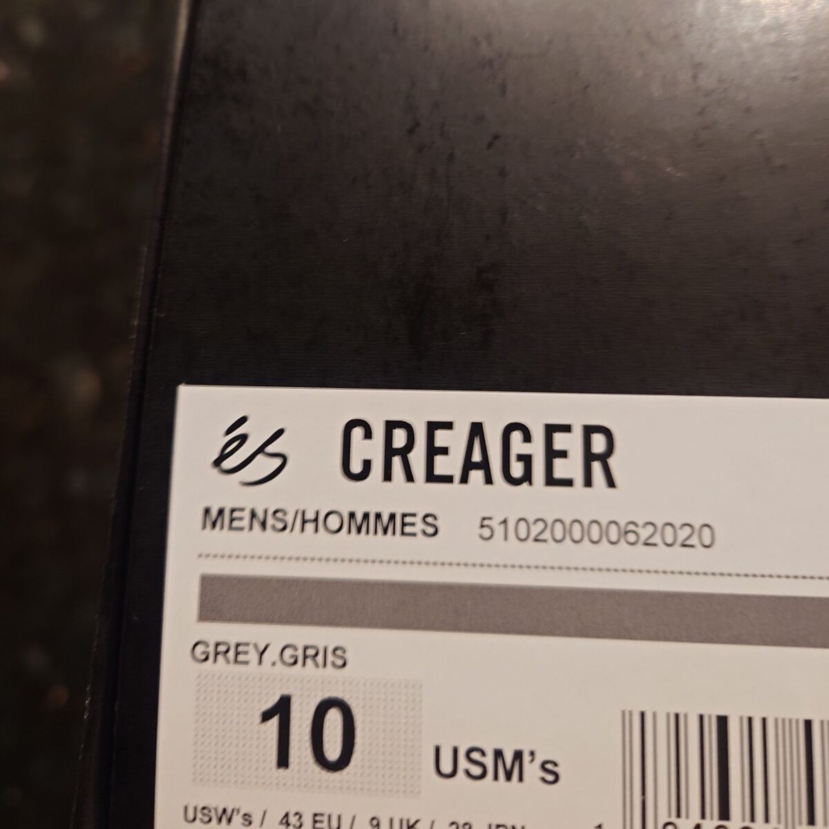 es Ronnie Creager skate shoe for sale! size 10