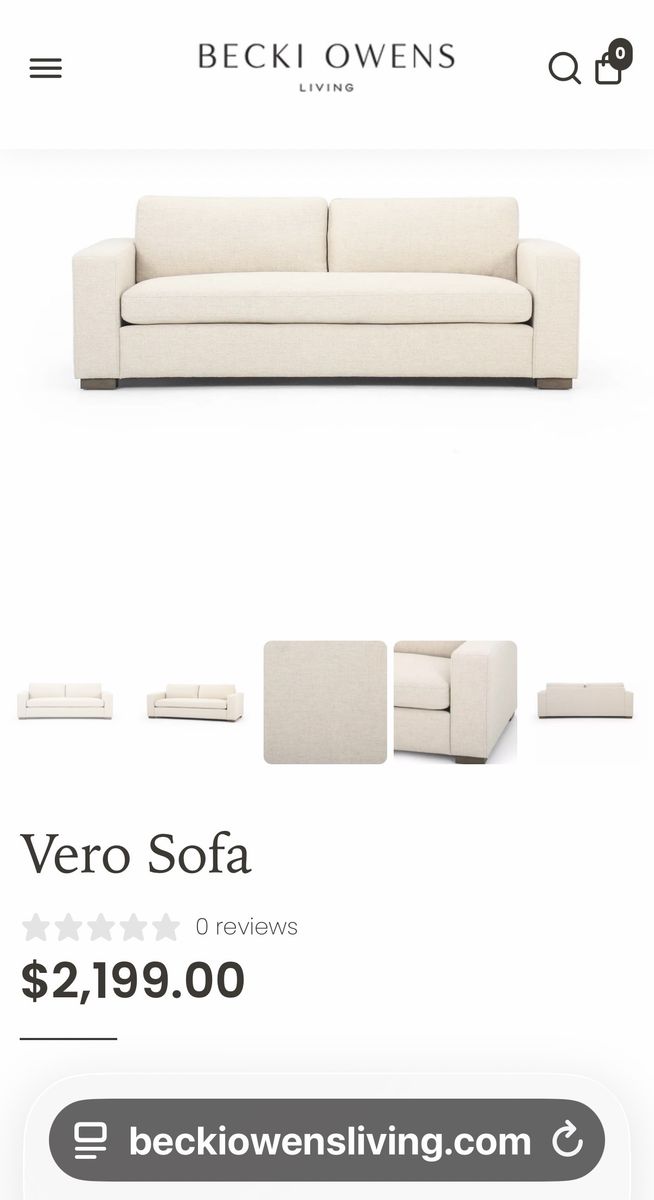 LIke New VeronSofa Purchased From Beckiowensliving