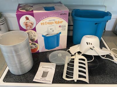 Rival Electric 4 Quart Ice Cream Maker #8804