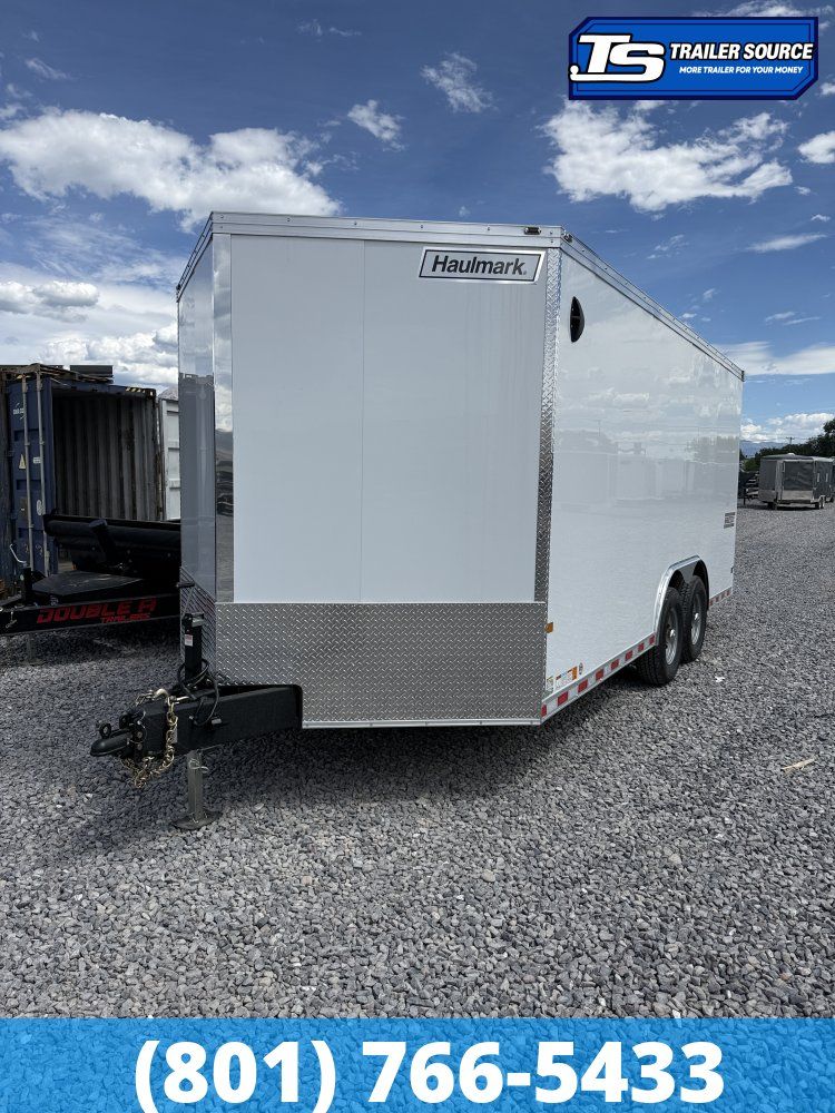 8.5x18 Haulmark Grizzly HD Enclosed Cargo Trailer - 7'0" Interior - 14K GVWR - .080 PolyCor, 12" Cross Member Upgrade, Double