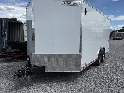 8.5x18 Haulmark Grizzly HD Enclosed Cargo Trailer - 7'0" Interior - 14K GVWR - .080 PolyCor, 12" Cross Member Upgrade, Double