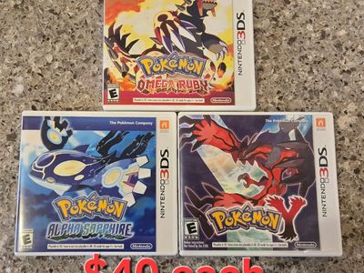 Nintendo 3ds games $40 each including PokeMon Omega Ruby! trades considered~!