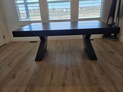 Custom Blackened Steel Dining Table — $1,000 (Paid $5,000)