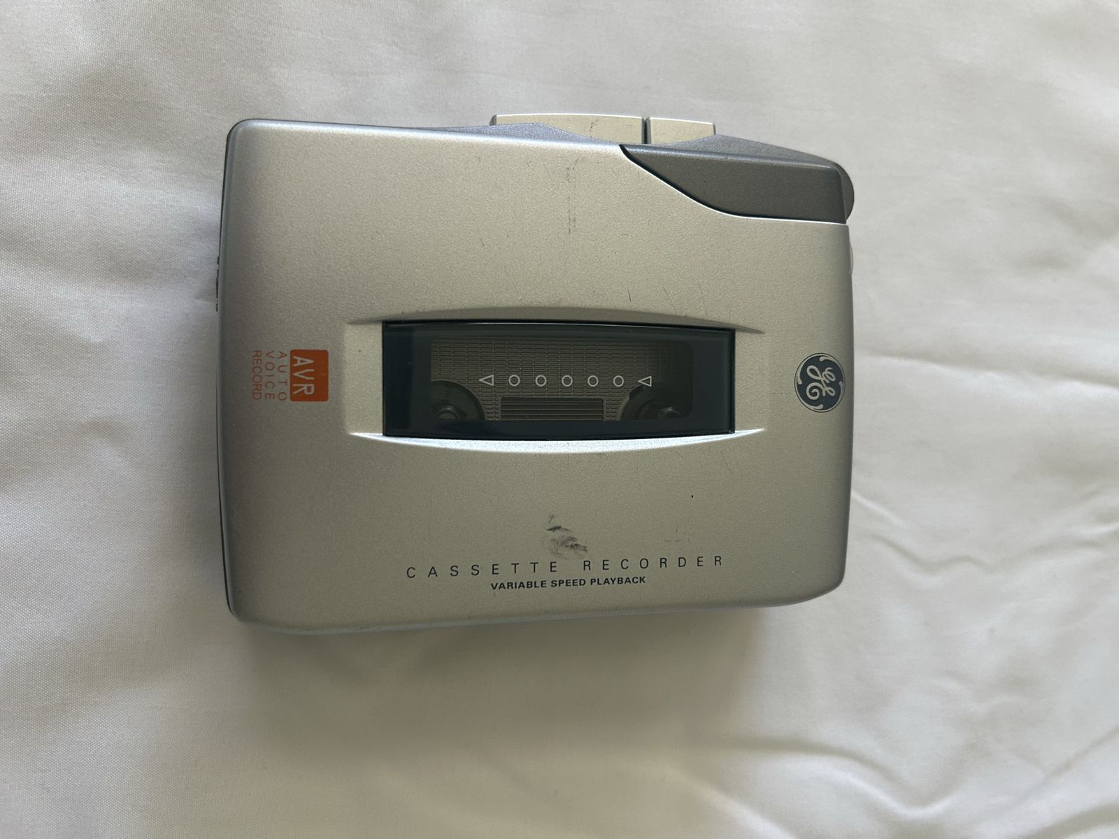 General Electric GE Variable Speed Tape Cassette Recorder Model 3-5366A WORKS