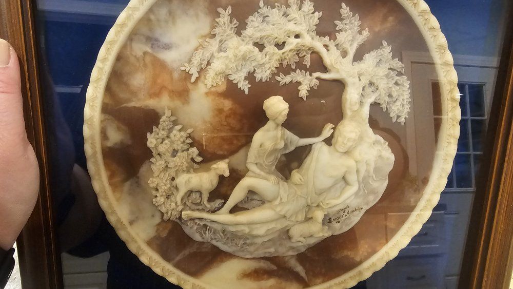 "A Thing of Beauty is a Joy Forever" ceramic plate by Gayle Appleby