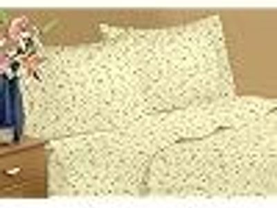 Floral King Size Flat & Fitted Sheet Set with Pillowcases Jersey Knit