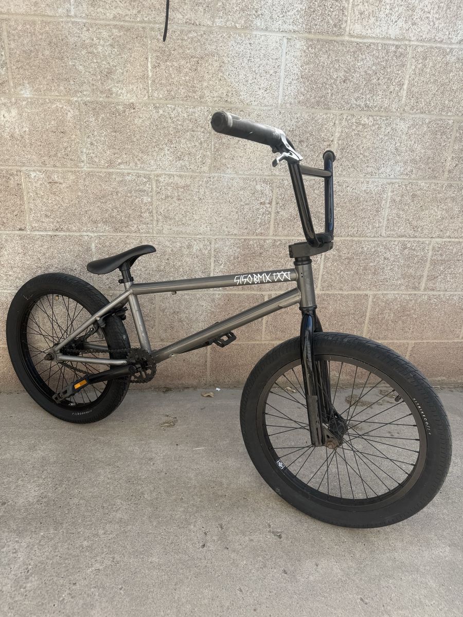 Fitbikeco 20-Inch BMX Bike - Raw Steel / Black