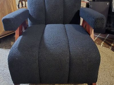 Mid-Century Modern Style Boucle Accent Chair