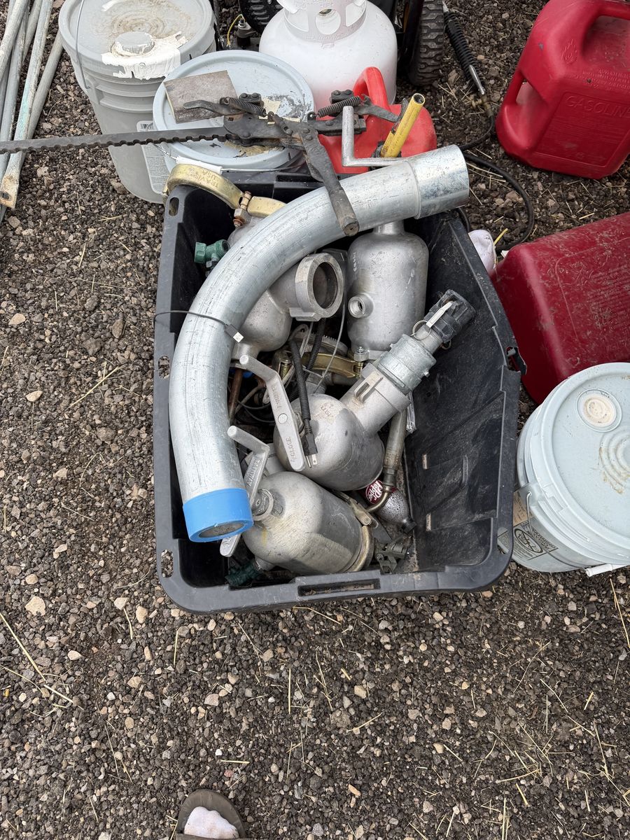 Assorted Irrigation Pipe Fittings, Valves, and Aluminum Connectors Lot