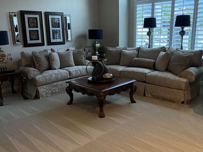 Sofa and loveseat