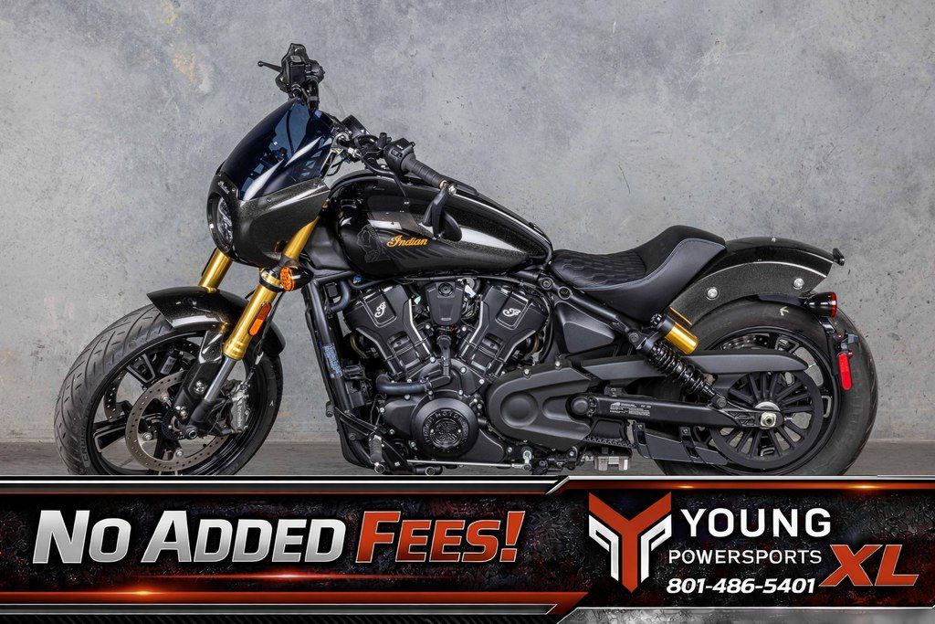 2026 Indian Motorcycle® 101 Scout® Black Crystal with Super Graphite