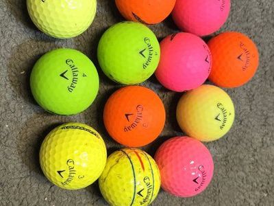 12 Callaway used golf balls - Assorted Colors