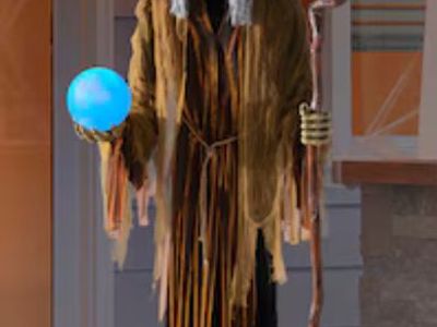 Halloween Animatronic Witch 7ft