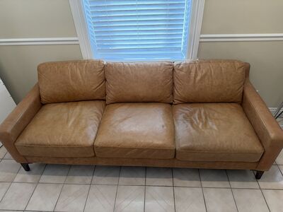 Full Grain Leather Couch
