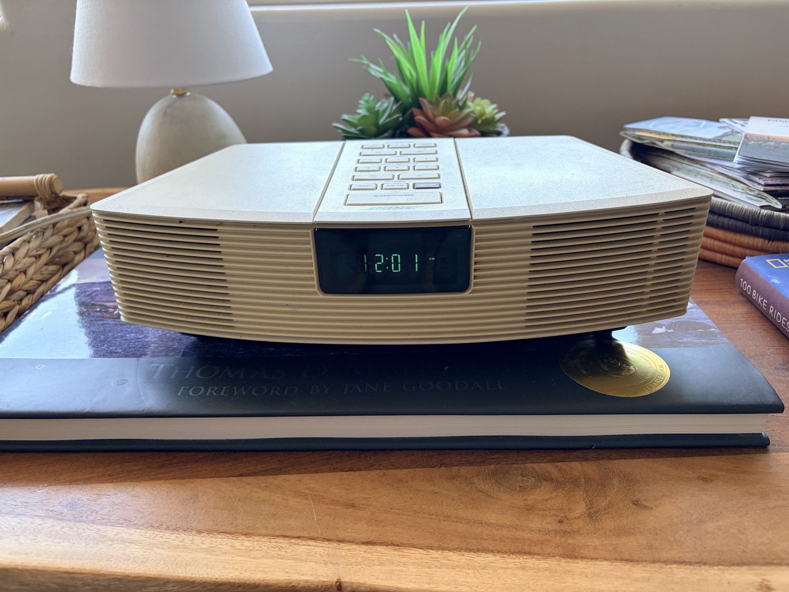 Classic Bose Wave Radio in cream.