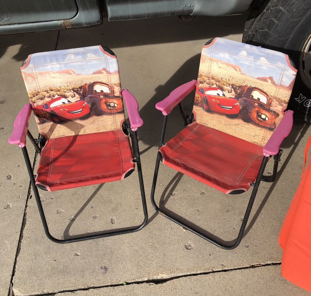 Disney's Cars Children's Camping Or Patio Chairs
