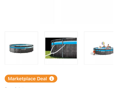 Intex swimming pool 14 ft by 42 inches