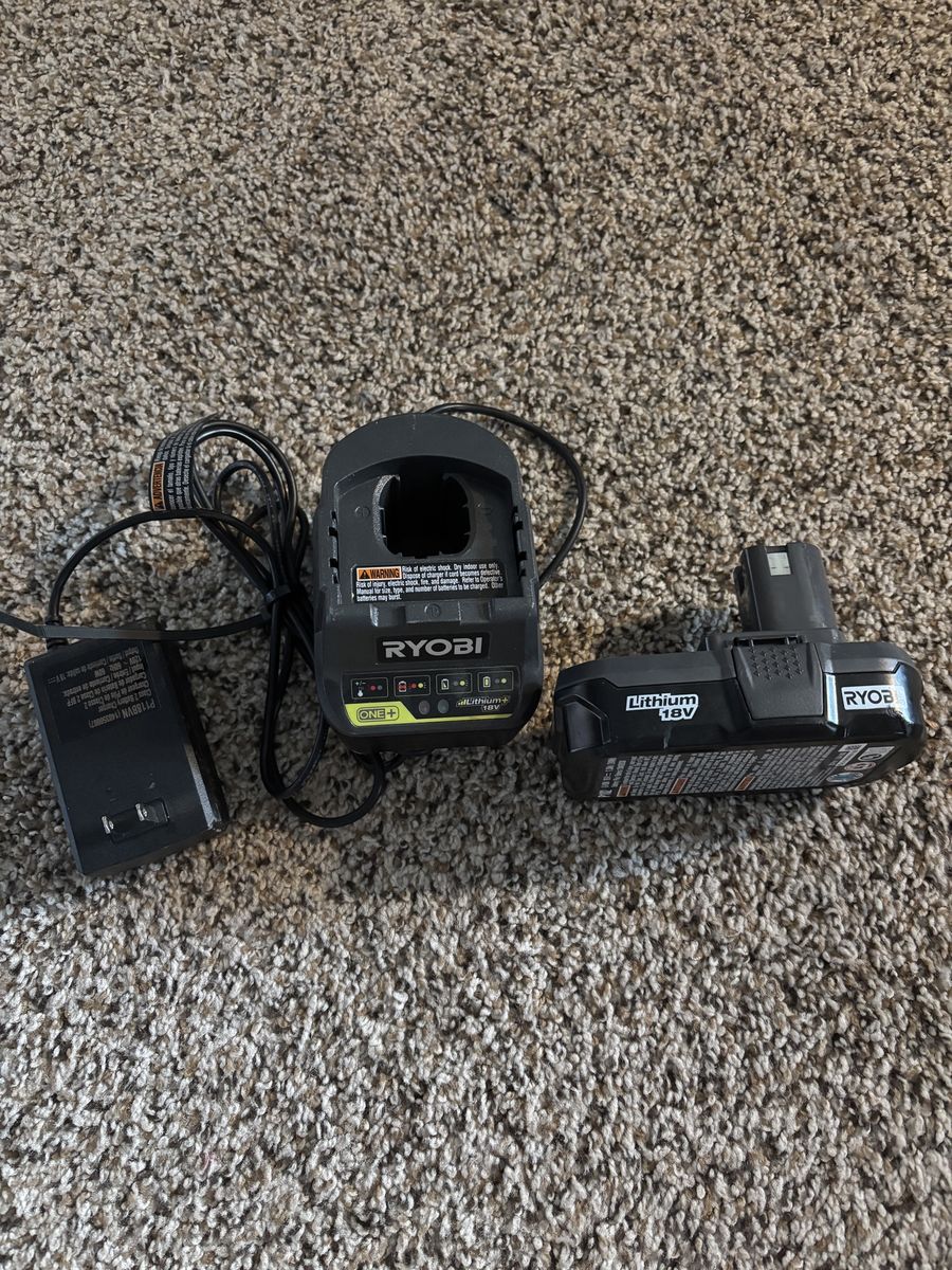 Ryobi 18V Battery and Charger