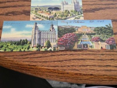 Vintage LDS Pamphlets, Postcards, and 1917 'A Revi