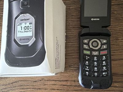 Kyocera Verizon 4G LTE Rugged Flip Phone with Box