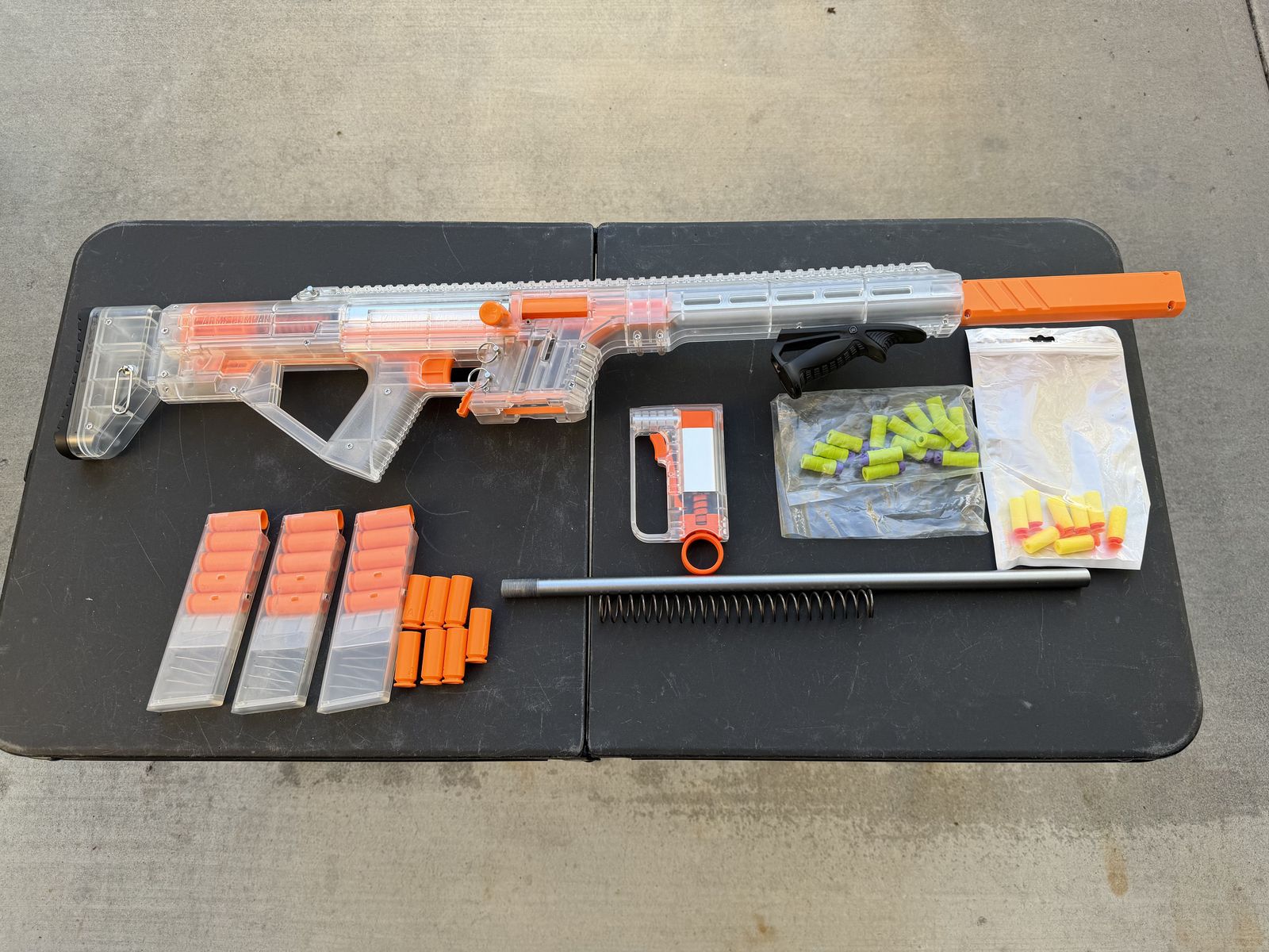 Shellington Labs Kirin Bolt Action Blaster w/ Upgraded Spring & Barrel + Extras Dart Blaster / Nerf